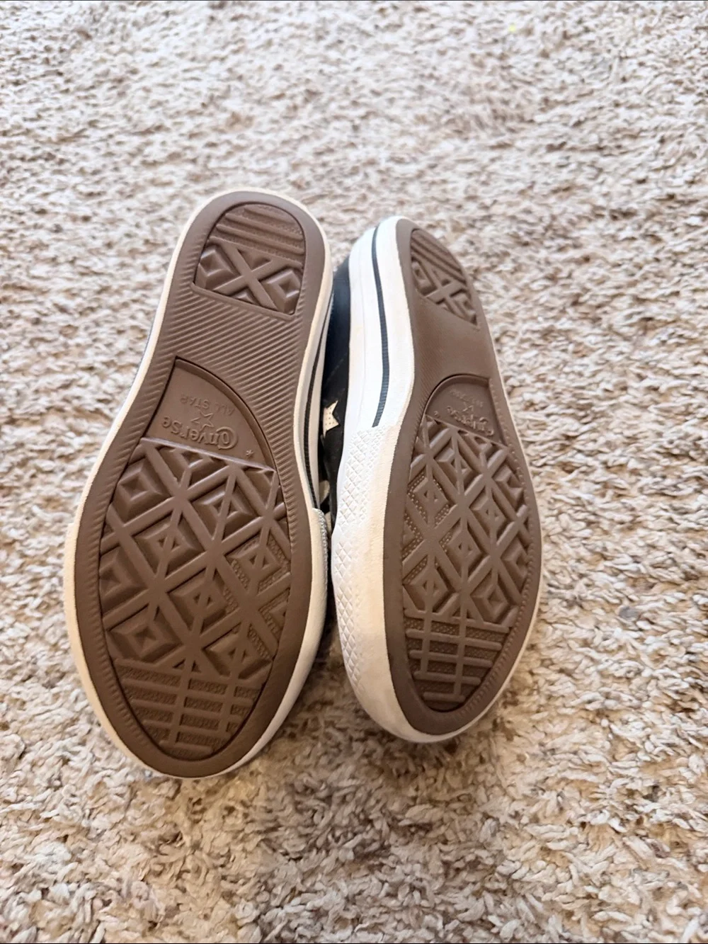 Converse Kids Black and White Star Low-Top Sneakers